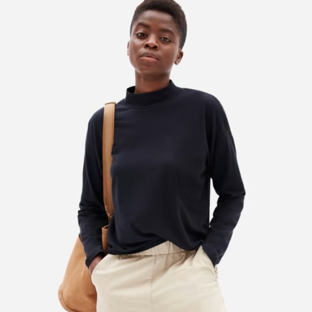 Everlane Square Mockneck Tee